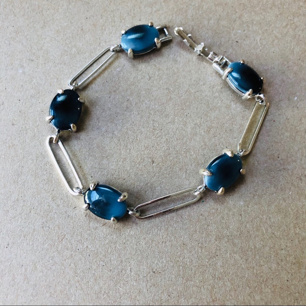 Blue Link Bracelet